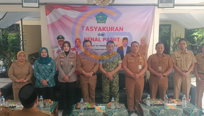 Penuh Keakraban,Pemerintah Kecamatan Sedati Gelar Acara Kenal Pamit Camat Dan Sekretaris Camat