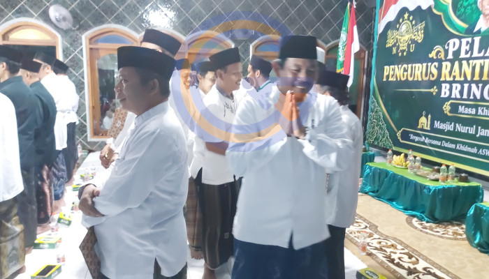 Hadir Di Pelantikan Ranting Nu Bringinbendo, Kades Bringinbendo Tegaskan Dukungan Dan Sinergi