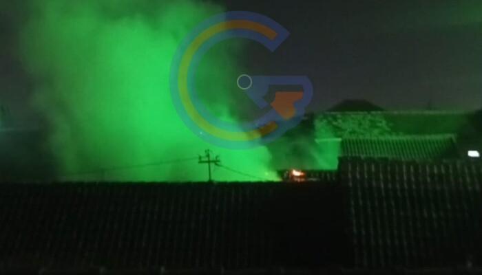 Kebakaran Dapur Rumah Di Lemahputro Sidoarjo, Diduga Akibat Kebocoran Elpiji