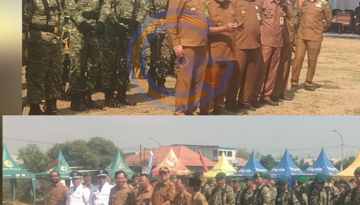 Hut Ke-81 Tni Di Sedati Berlangsung Khidmat, Camat Sedati Bersama Para Kades Lakukan Push Up